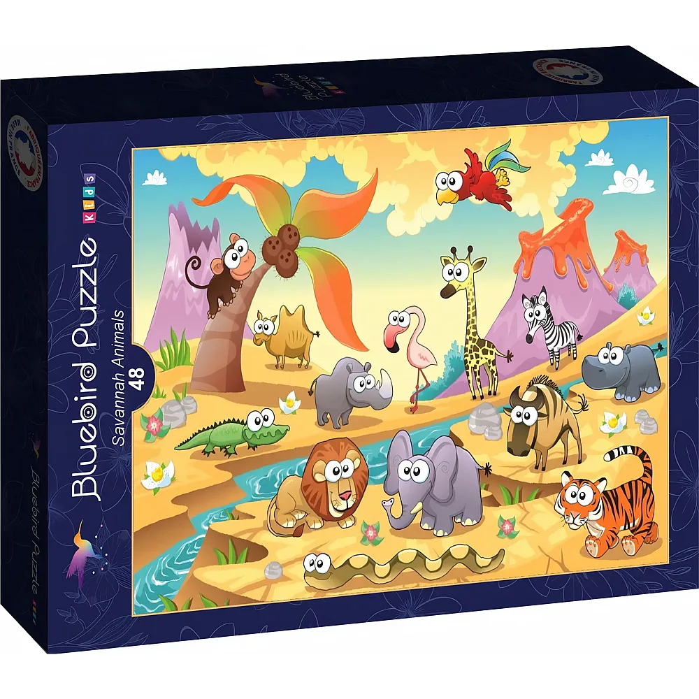 Bluebird Puzzle Savannah Animals - 48 Teile