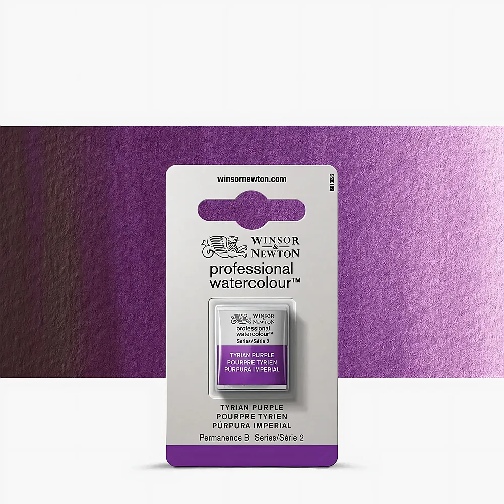 Winsor & Newton Professional Water Colour Aquarellfarbe Tyrian Purple - 1/2 Napf