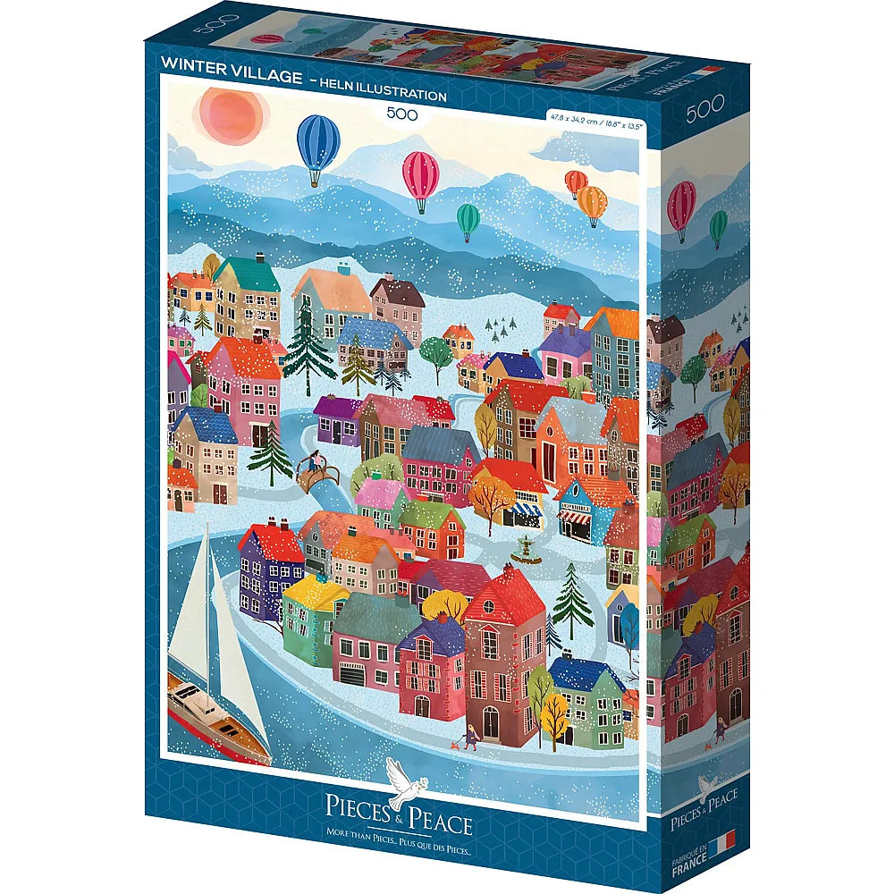 Pieces & Peace Puzzle Winter Village - 500 Teile