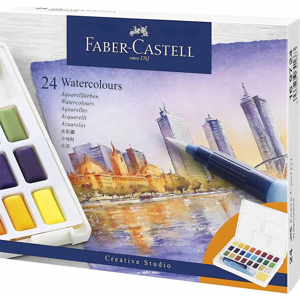 Faber-Castell Aquarellfarben N�pfchen 24Teile