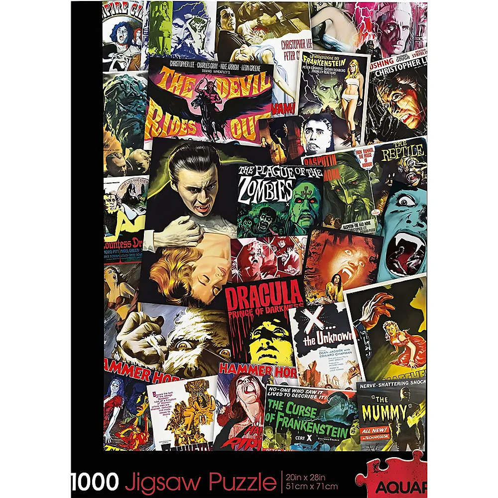 Aquarius Puzzle 1000 Teile Classic Horror Movies