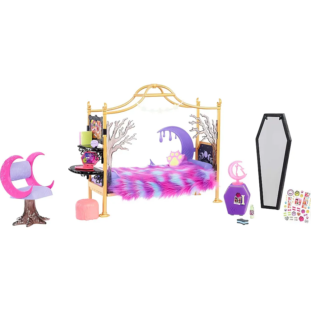 Mattel Monster High Clawdeen Wolf - Schlafzimmer-Spielset