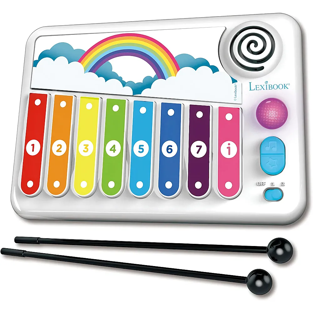 Lexibook Xylo-Fun - Elektronisches Xylophon mit Lichtern und Lernfunktion