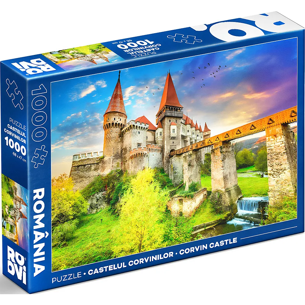 Roovi Puzzle Burg Corvin - Gr�sste gotische Burg von Europa - 1000 Teile