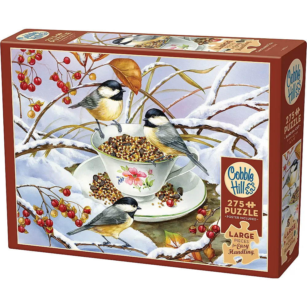 Cobble Hill Puzzle Chickadee Tee - 500 Teile
