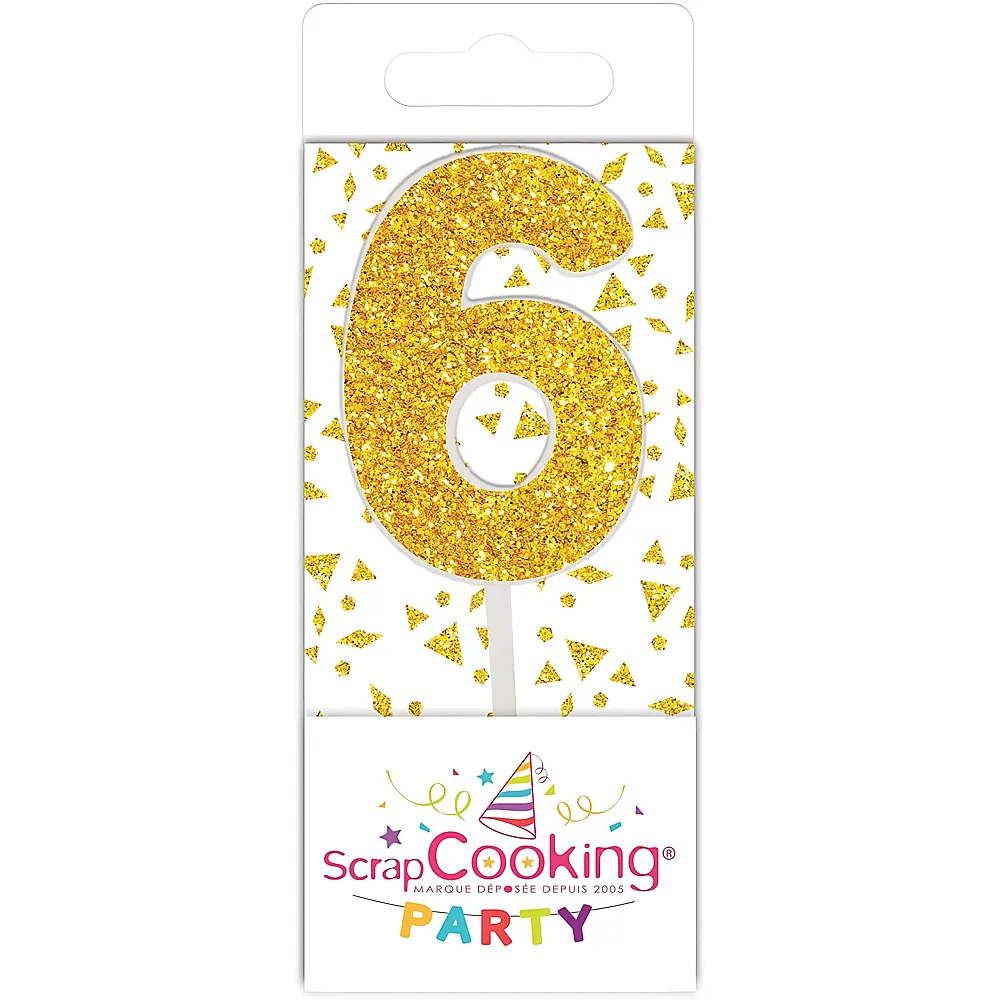 ScrapCooking Mini Kerze 6 Gold | Backen & Dekorieren
