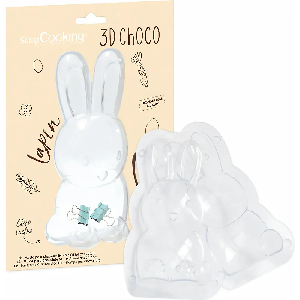 ScrapCooking 3D Profi Schokoladenform Hase