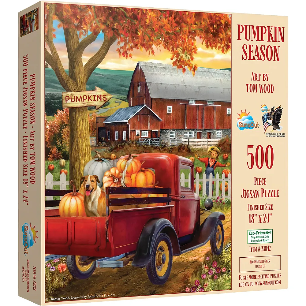 SunsOut Puzzle Tom Wood K�rbis-Saison 500Teile