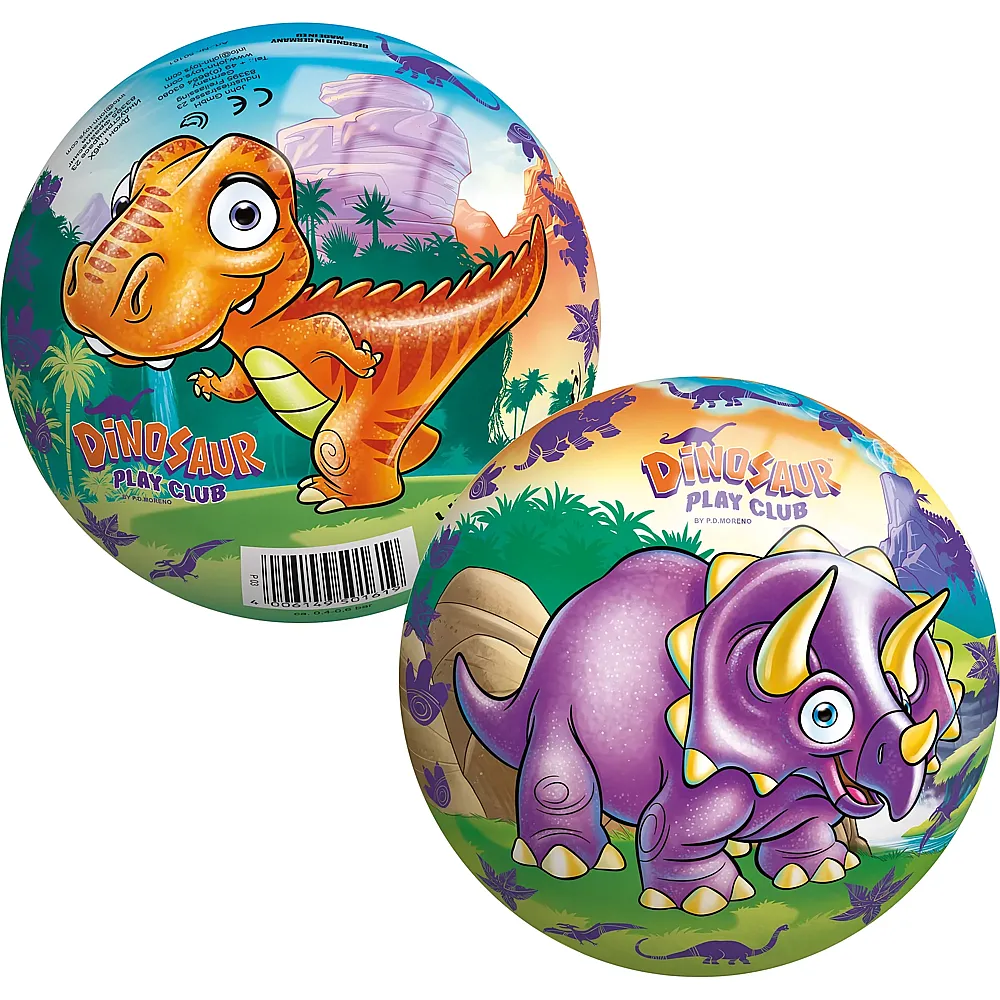 John Ball Dinosaurier  13 cm Vinylball mit Ventil, ab 0 Monaten