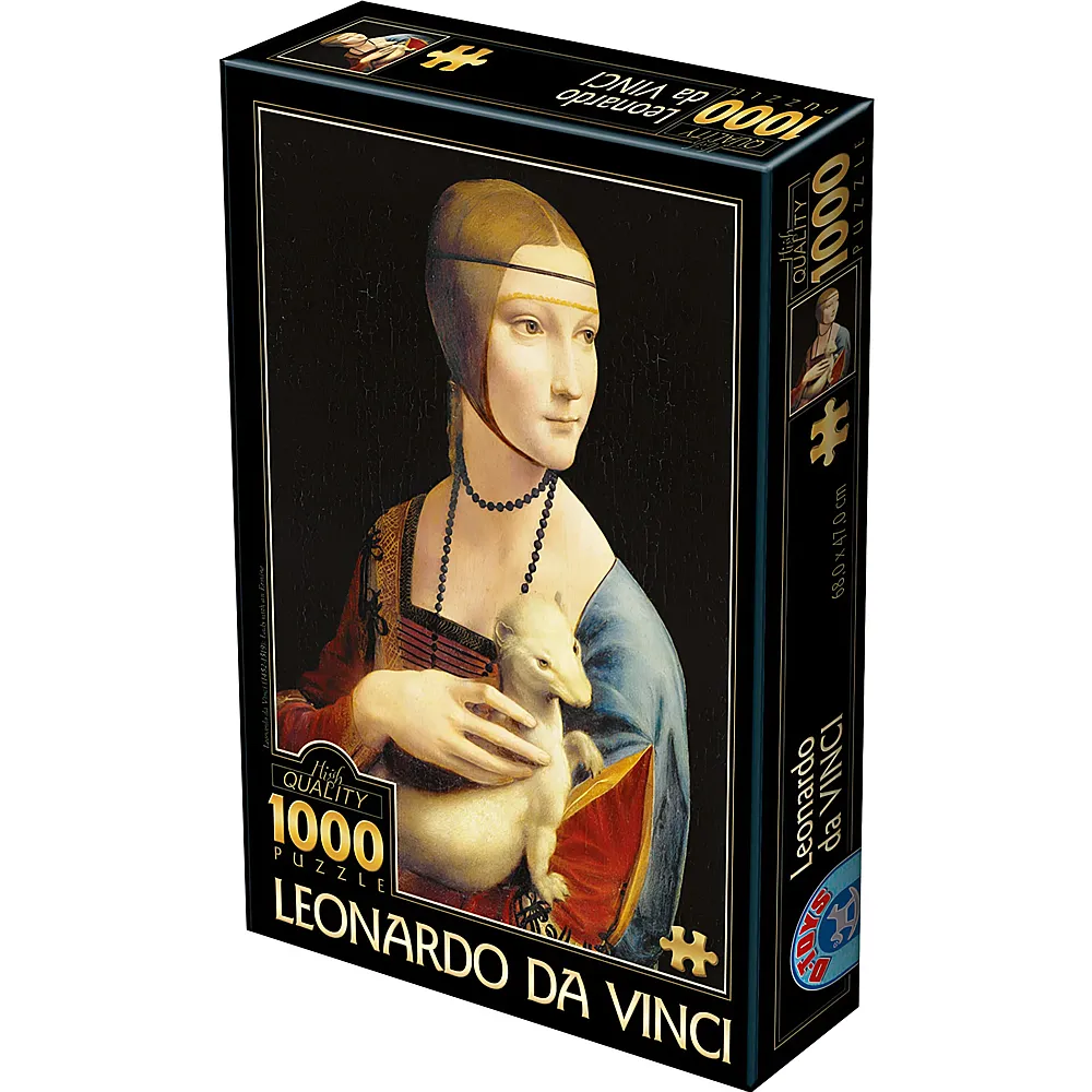 DToys Puzzle Leonardo da Vinci Dame mit dem Hermelin - 1000 Teile