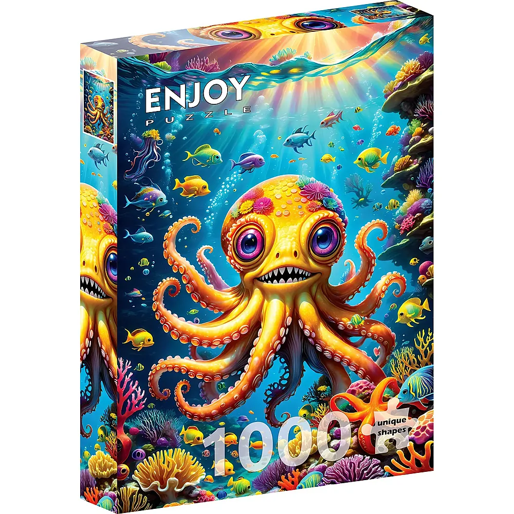 Enjoy Puzzle Niedlicher Oktopus - 1000 Teile