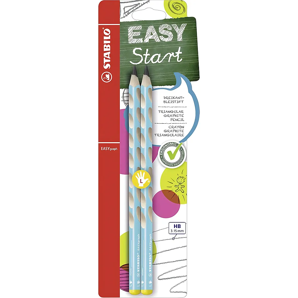 Stabilo EASYgraph blau - 2 Teile