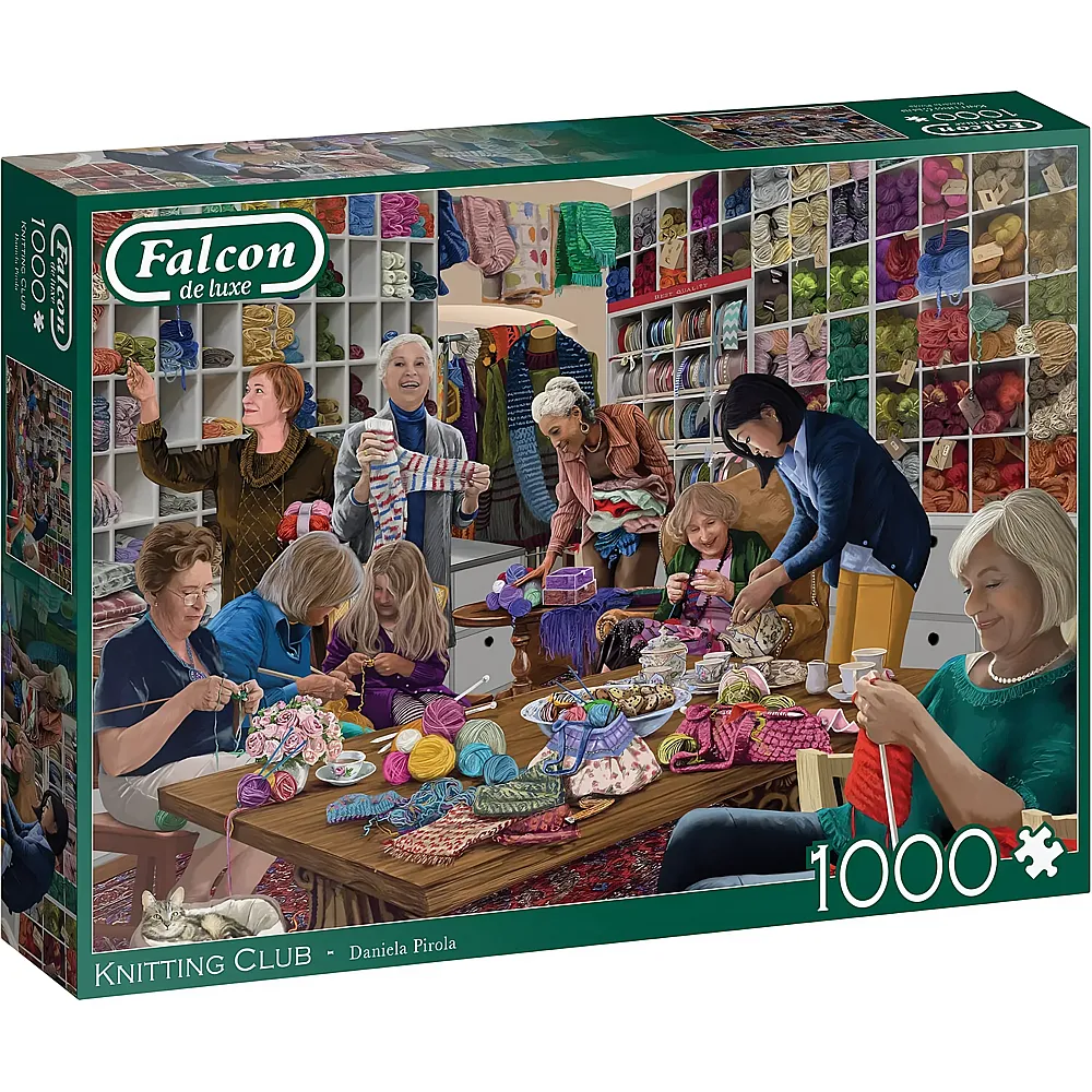 Falcon Puzzle Knitting Club - 1000 Teile