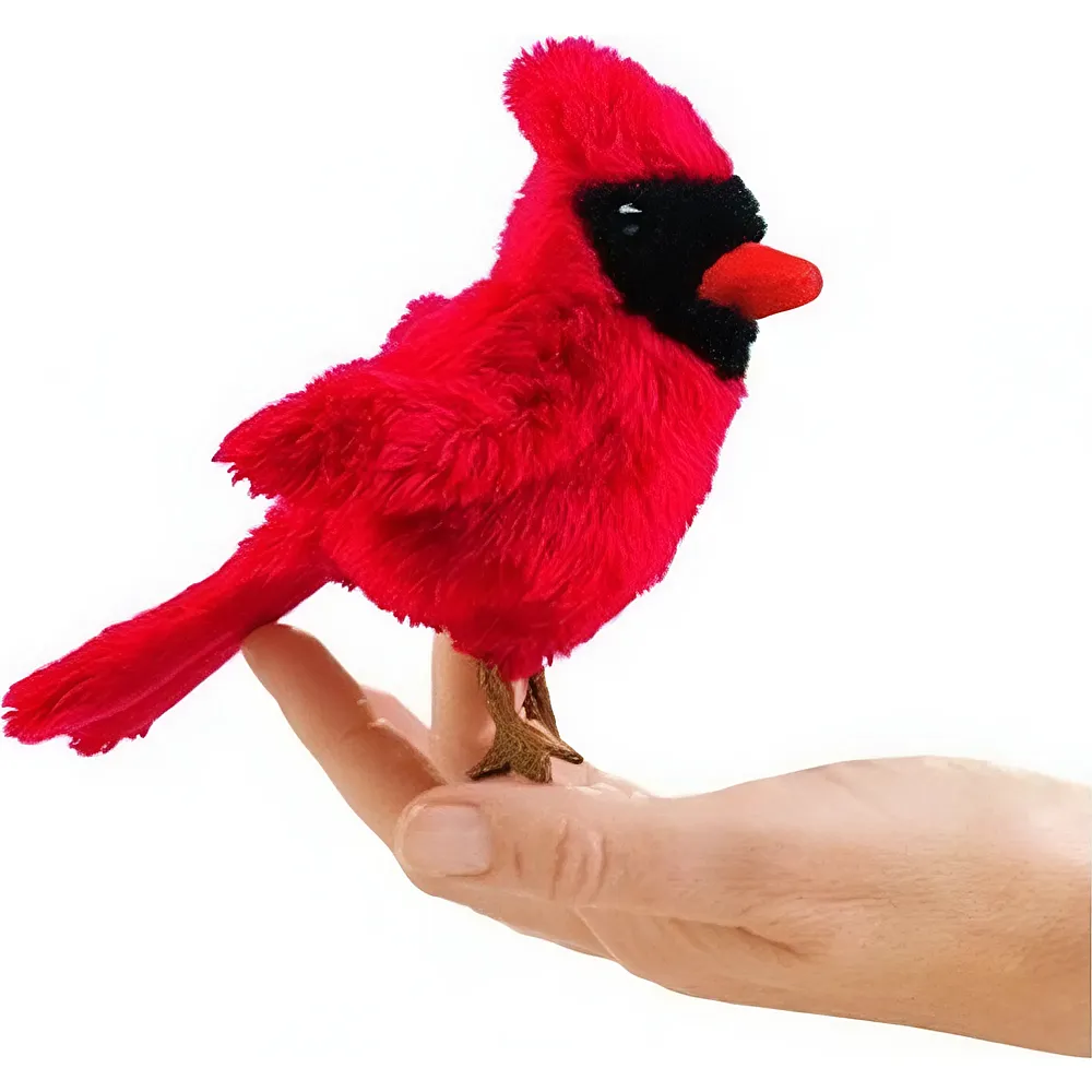 Folkmanis Fingerpuppe Kardinalsvogel 14cm