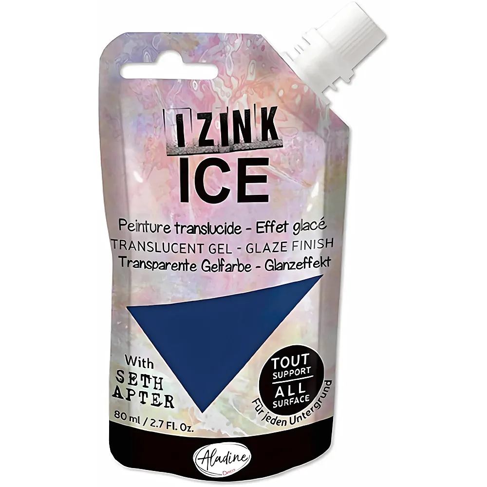 Aladine Izink Ice Ultramarine - 80 ml | Farbe & Kreide