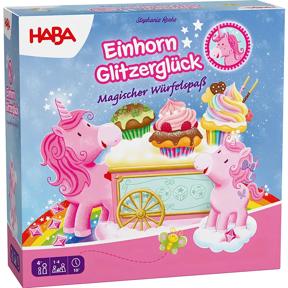 HABA Spiele Einhorn Glitzergl�ck - Magischer W�rfelspass