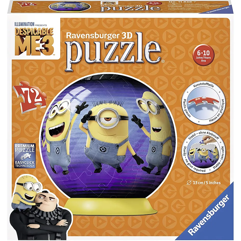 Ravensburger Puzzleball Minions - 72 Teile