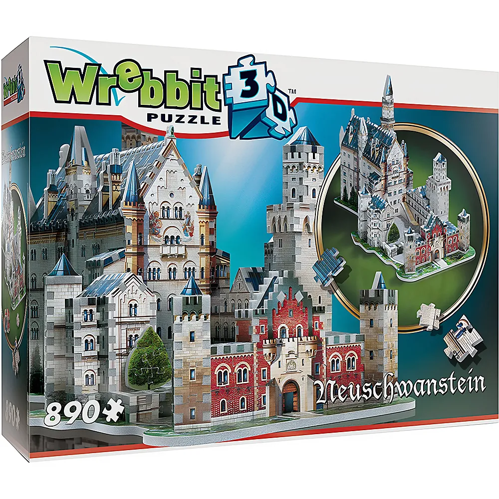 Wrebbit Puzzle Castles Schloss Neuschwanstein 890Teile