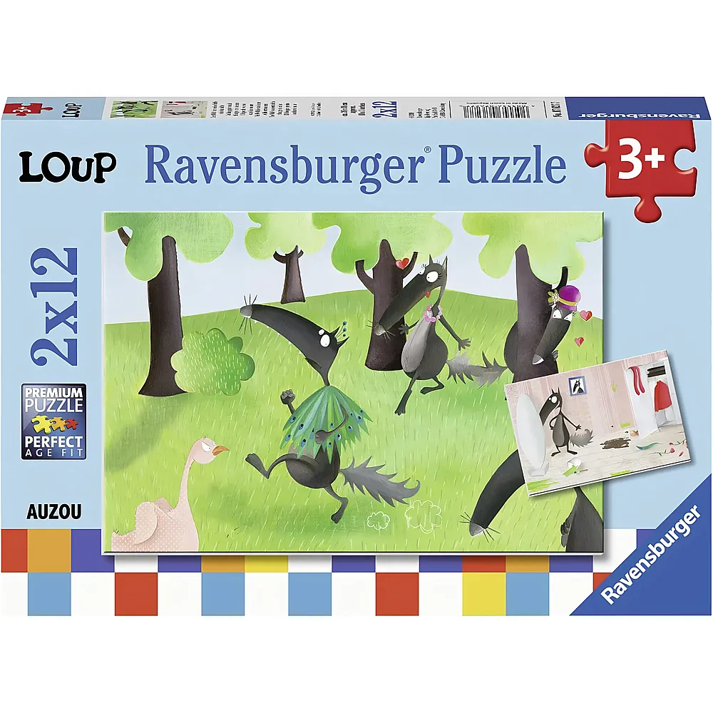 Ravensburger Puzzle 2in1 Loup - 12 Teile