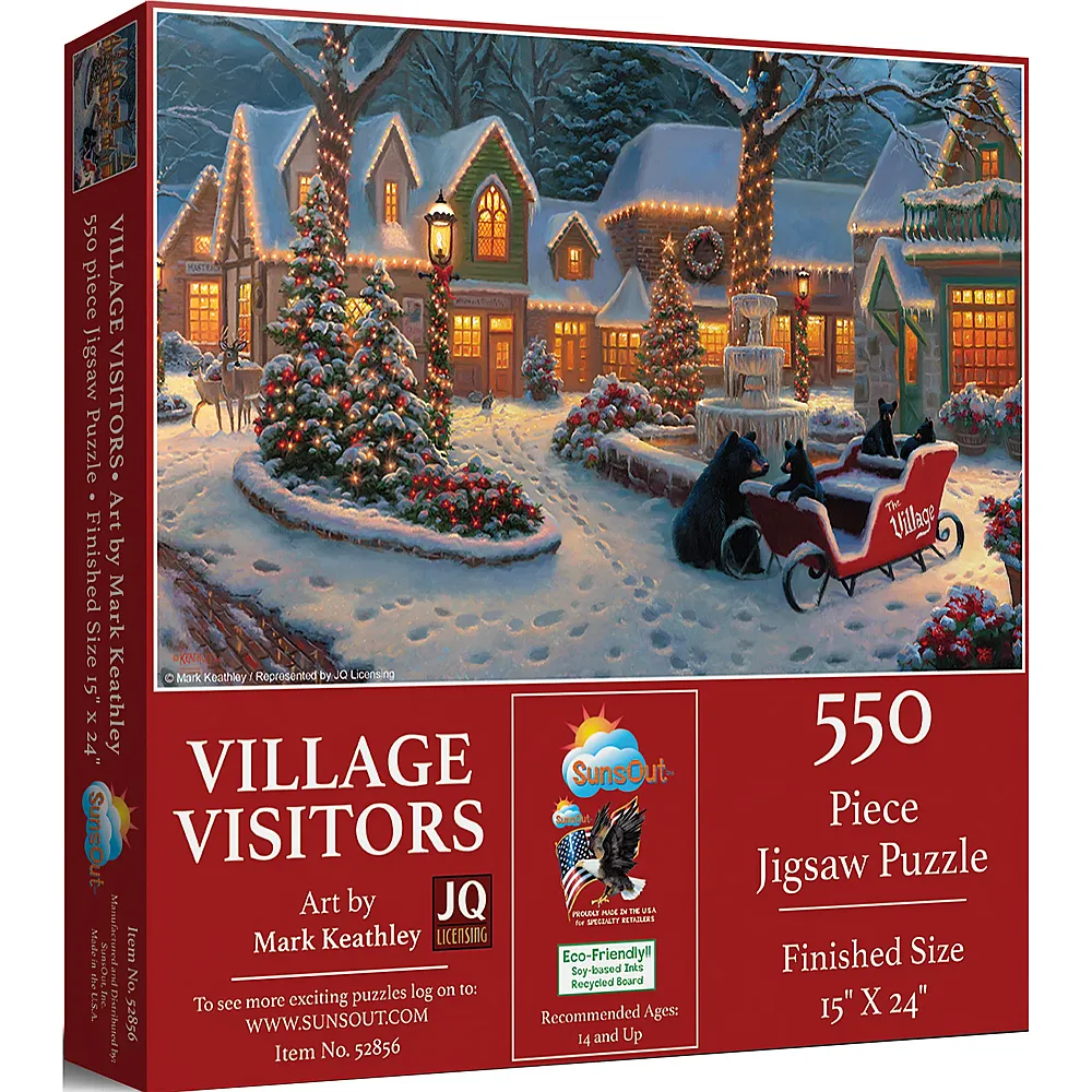 SunsOut Puzzle Mark Keathley Besucher des Dorfes - 550 Teile