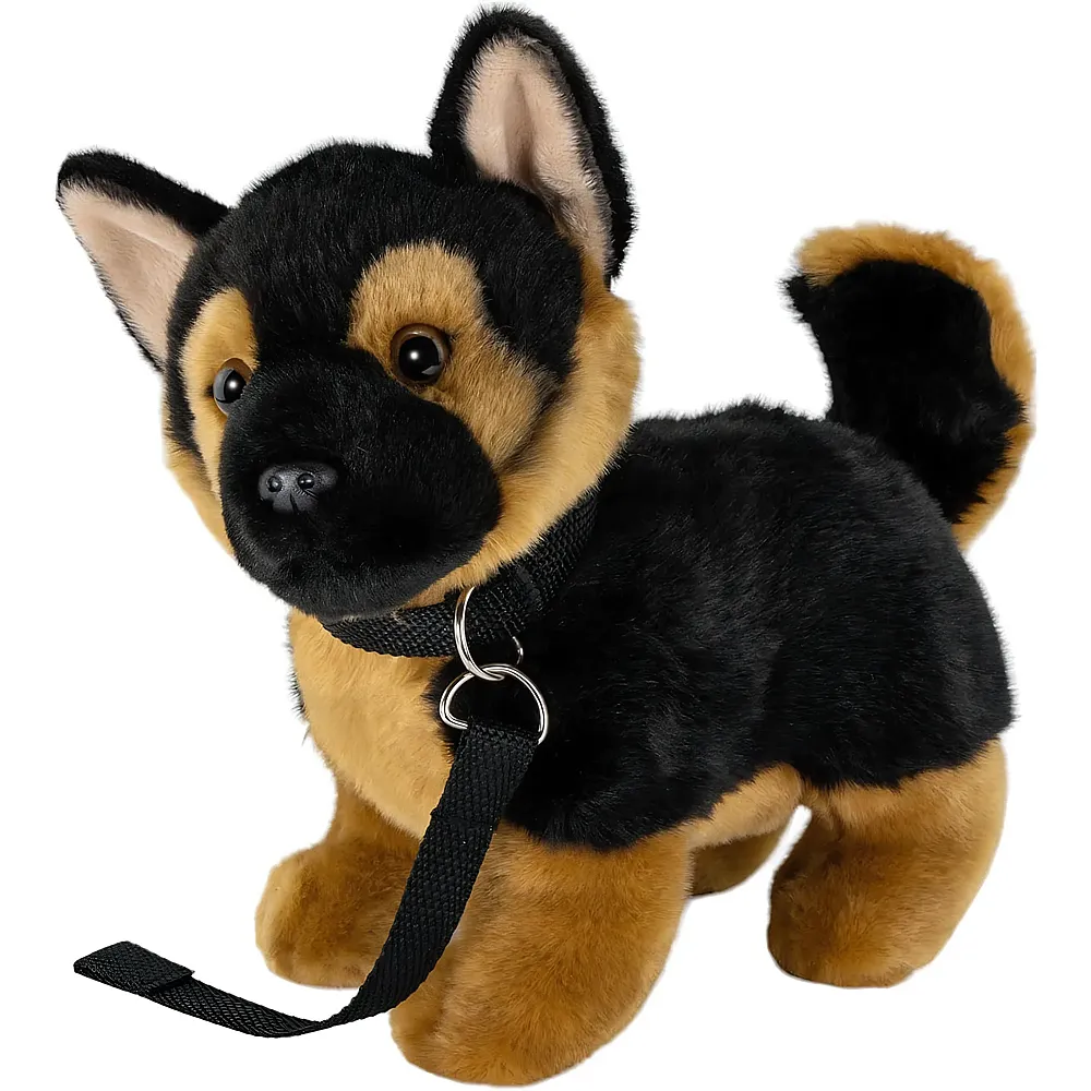 Carl Dick Sch�ferhund mit Leine stehend - 22 cm - Hunde Pl�sch