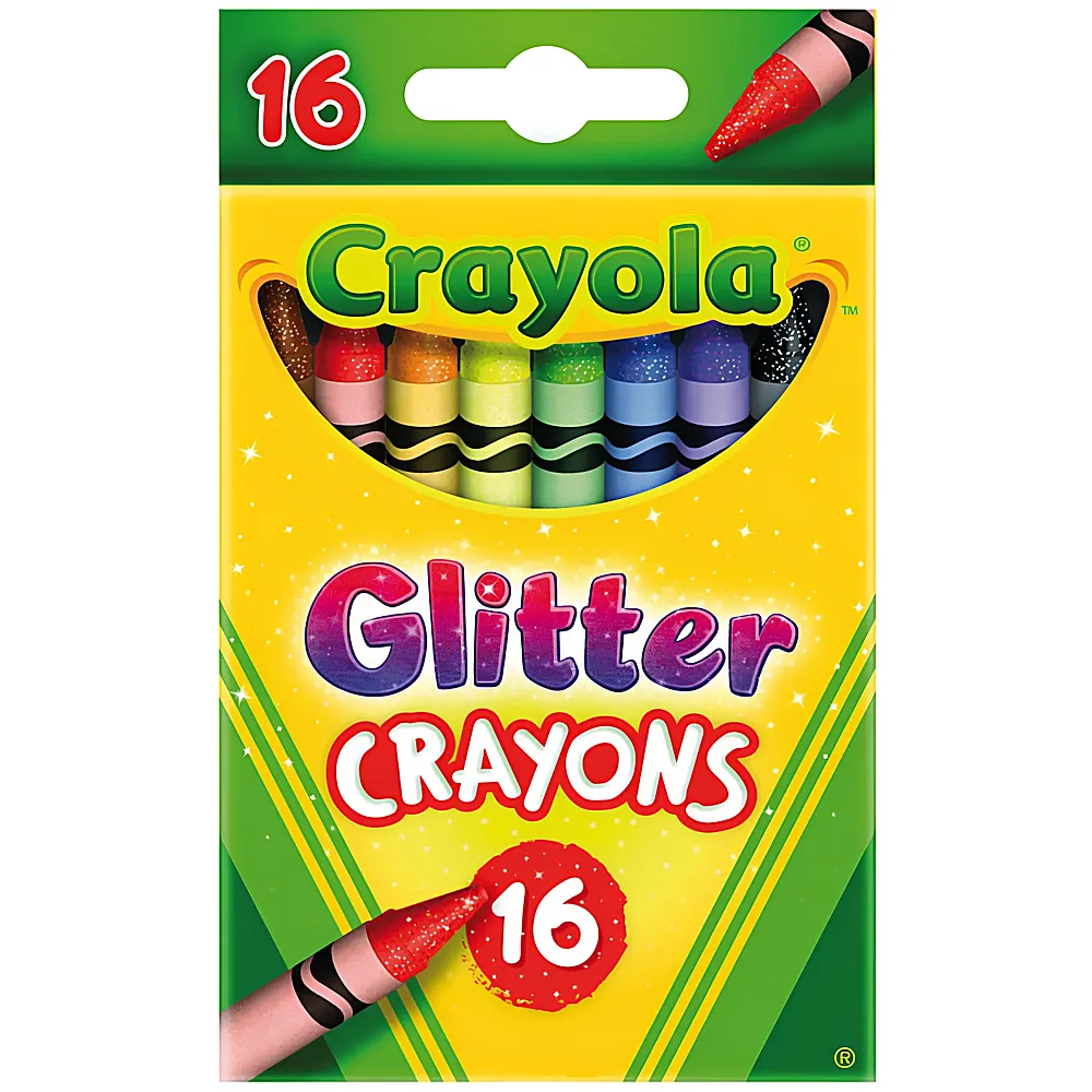 Crayola Glitzer Wachsmalstifte 16Teile