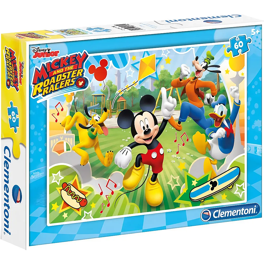 Clementoni Puzzle Mickey Mouse Mickey and the Roadster Racers - 60 Teile
