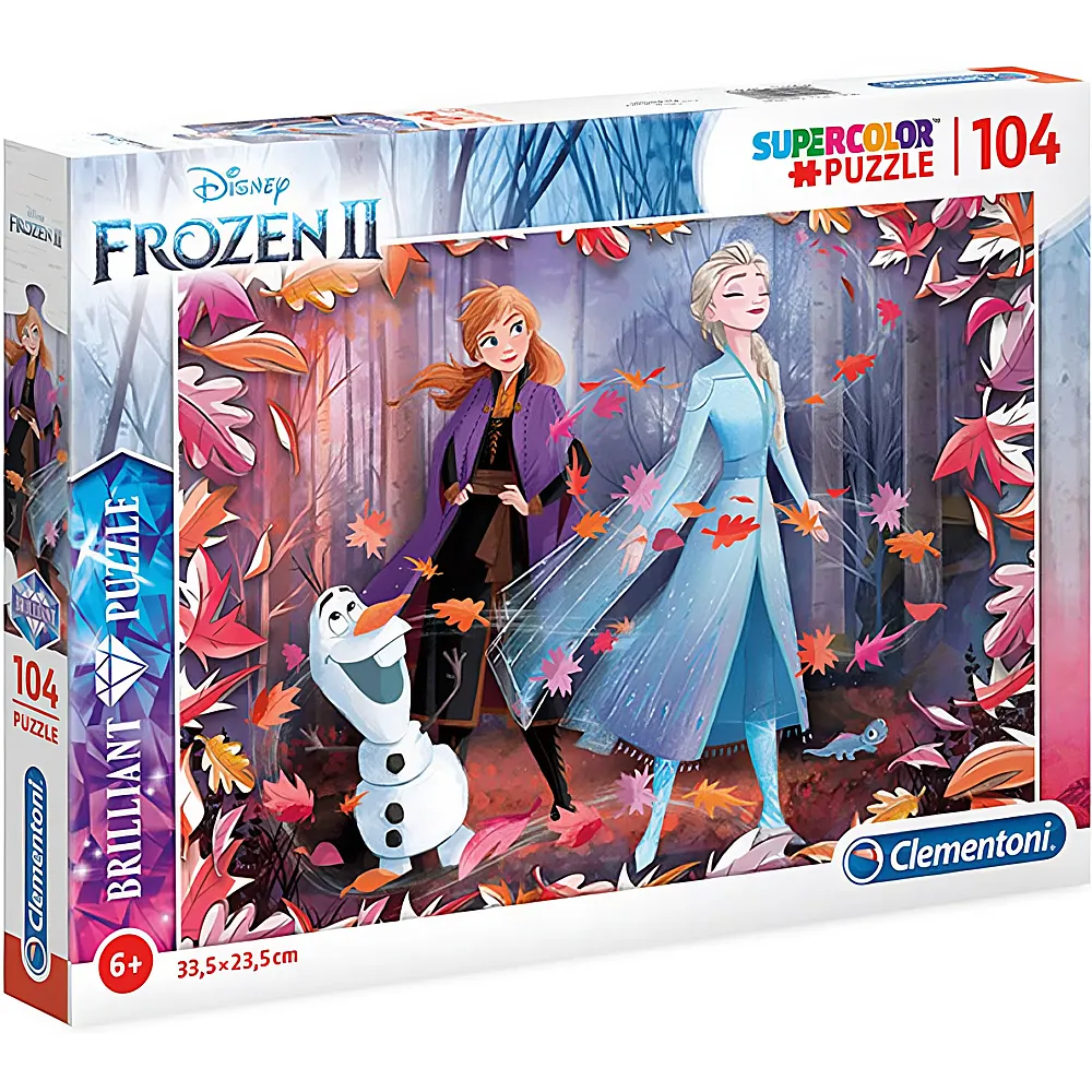 Clementoni Puzzle Supercolor Brilliant Disney Frozen 104Teile