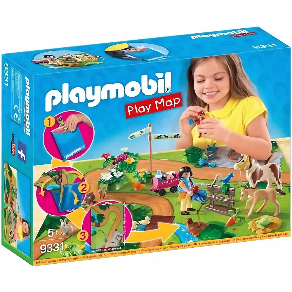 PLAYMOBIL Country Play Map Ponyausflug 9331