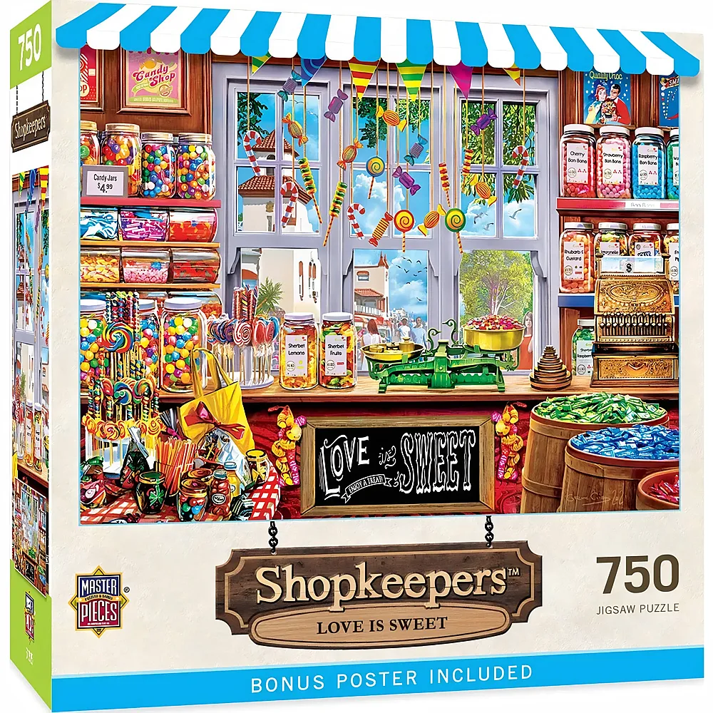 Master Pieces Puzzle Shopkeepers Liebe ist s�ss 750Teile