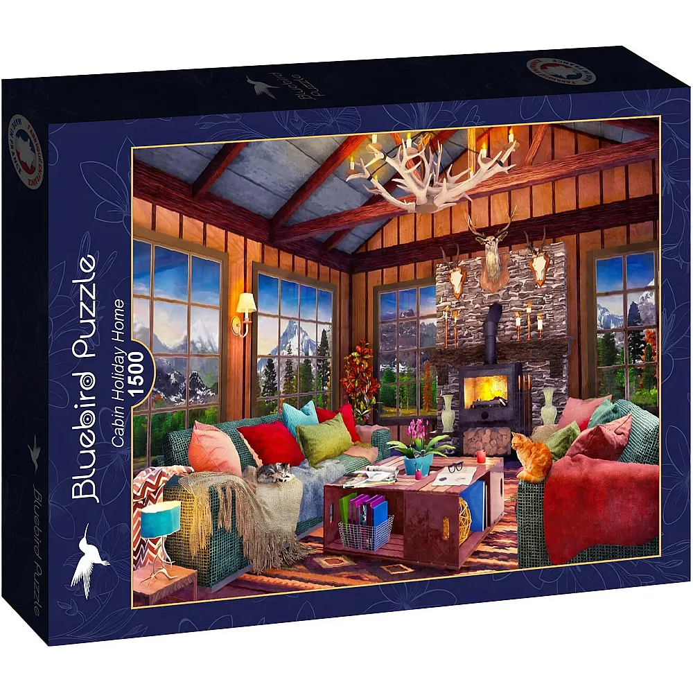 Bluebird Puzzle Dominic Davison Cabin Holiday Home - 1500 Teile