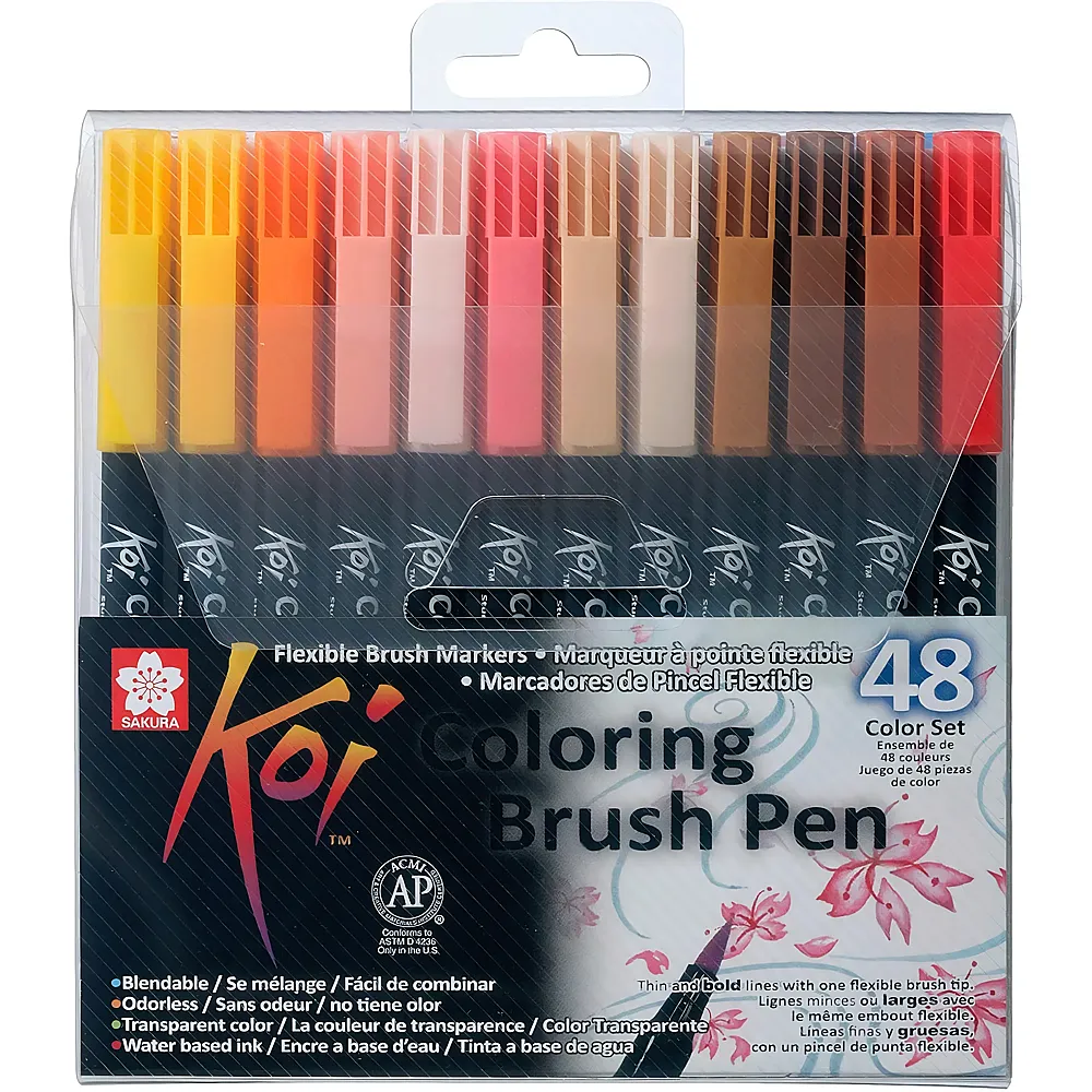 Sakura Brush Pen Koi Coloring Color - 48 Teile - Farbe & Kreide