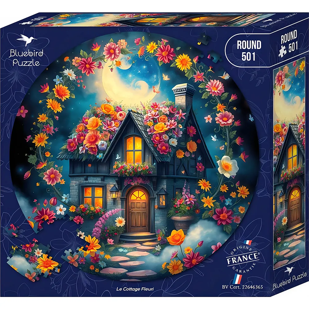 Bluebird Puzzle Le Cottage Fleuri 501Teile