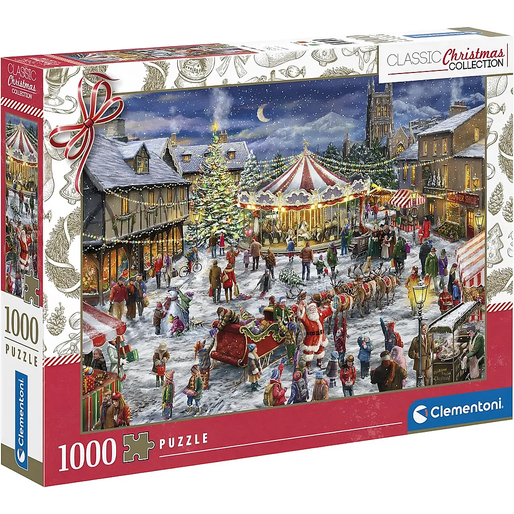 meinspielzeug - Clementoni Puzzle Weihnachtsmarkt 1000Teile | Puzzle 1000 Teile