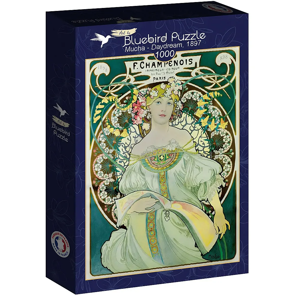 Bluebird Puzzle Alfons Mucha Daydream, 1897 1000Teile