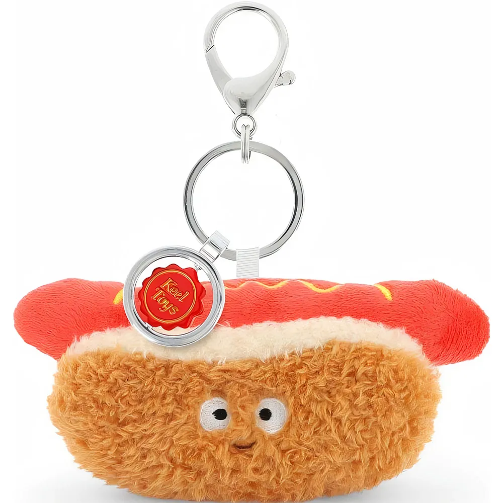 meinspielzeug - KeelToys Keeleco Schl�sselanh�nger Hotdog - 12 cm | Accessoires