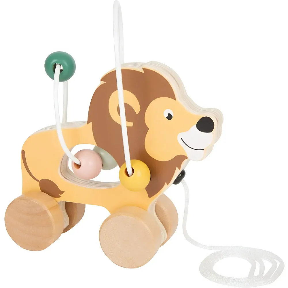 small foot Safari Ziehtier L�we mit Motorikschleife
