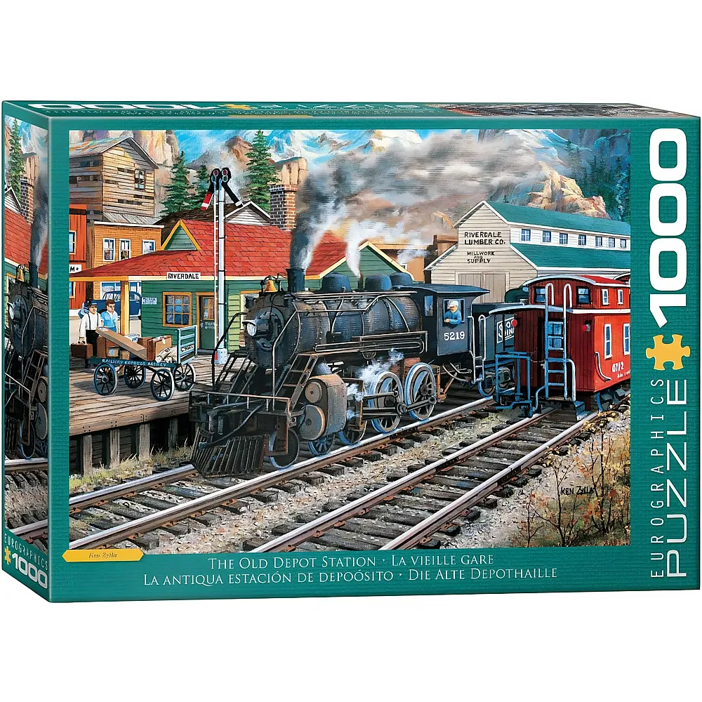 Eurographics Puzzle Der alte Bahnhof - 1000 Teile
