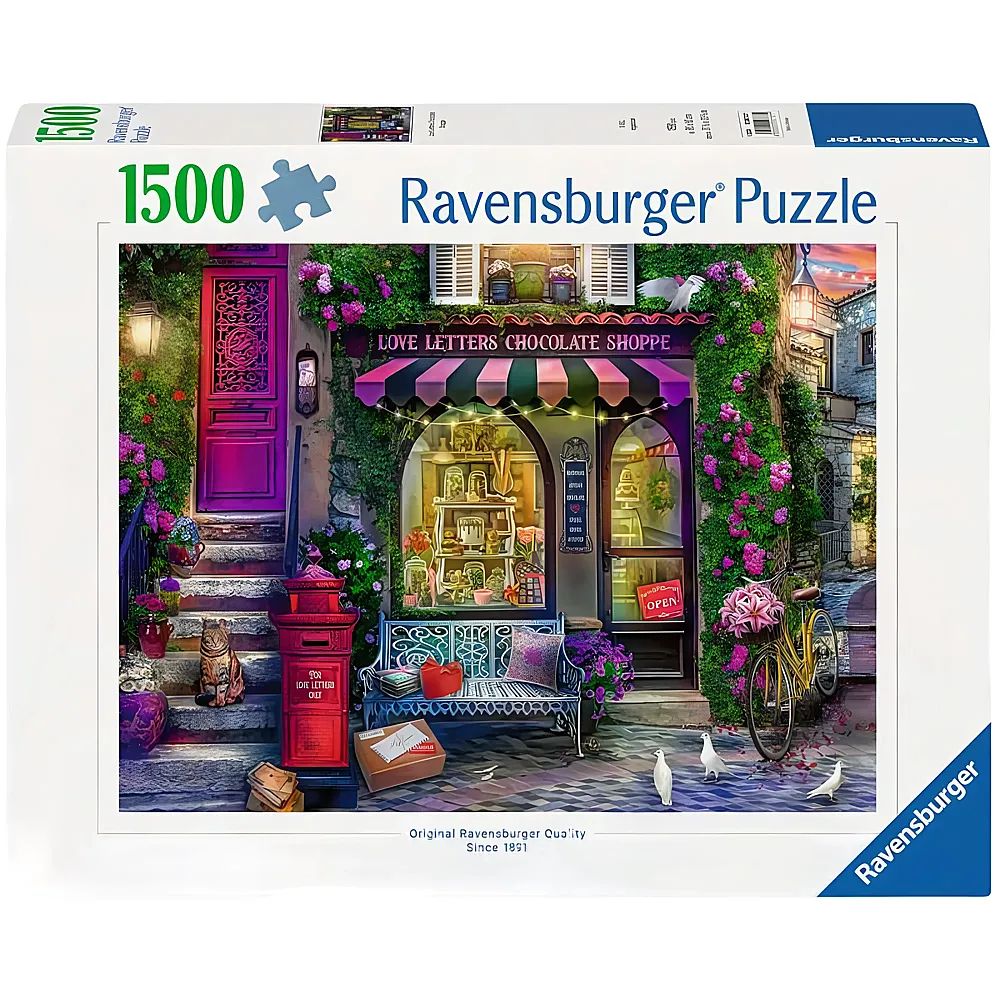 Ravensburger Liebesbriefe und Schokolade 1500Teile