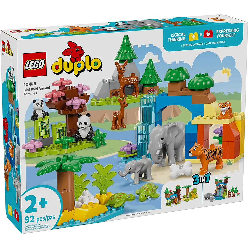 LEGO DUPLO Wildtier-Familien 3-in-1-Set 10446