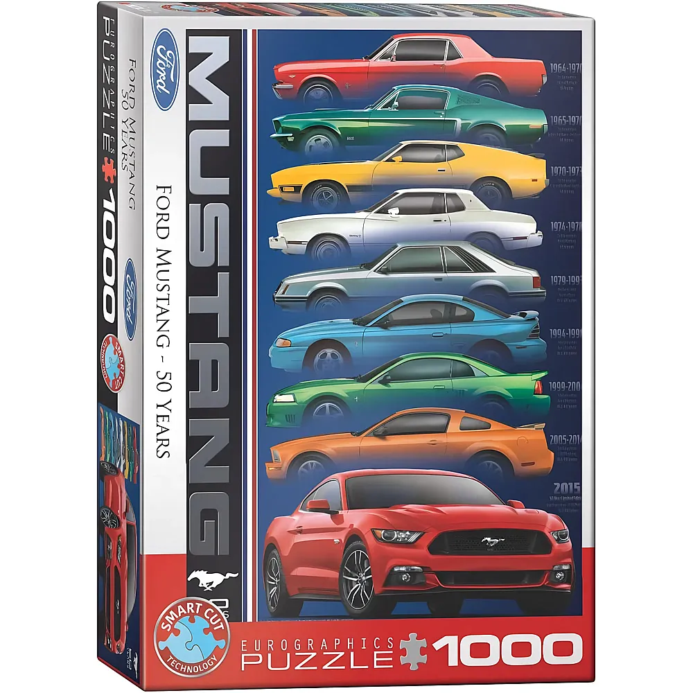 meinspielzeug - Eurographics Puzzle Ford Mustang 50th Anniversary 1000Teile | Puzzle 1000 Teile