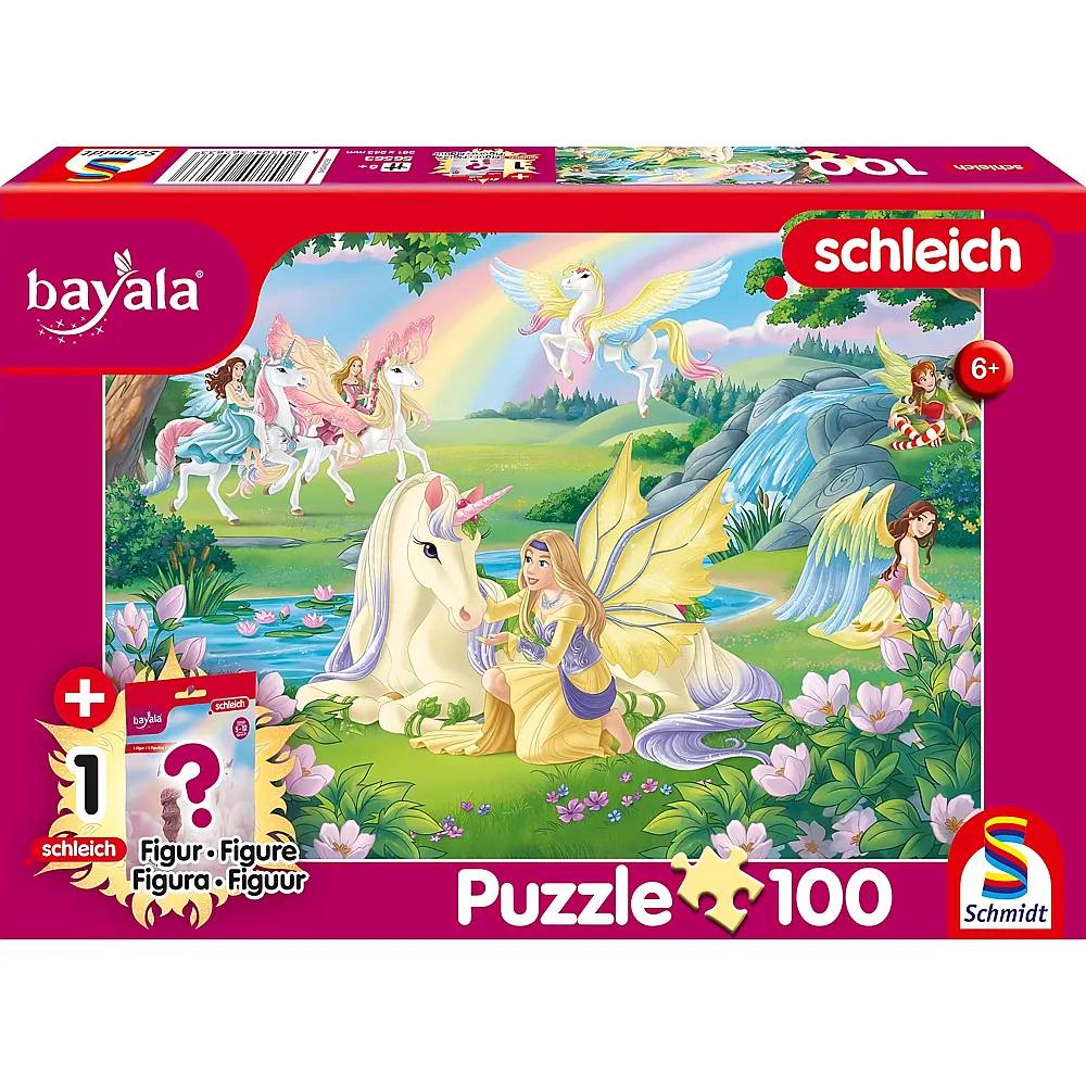 Schmidt Puzzle Schleich Bayala, Magische Einh�rner mit Add-on - 100 Teile