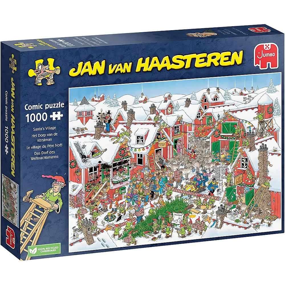 Jumbo Puzzle Jan van Haasteren Das Dorf des Weihnachtsmanns - 1000 Teile
