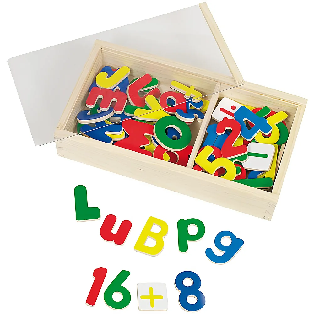 Goki Kreativ Magnet-Alphabet und Zahlen | Tafeln & Magnete