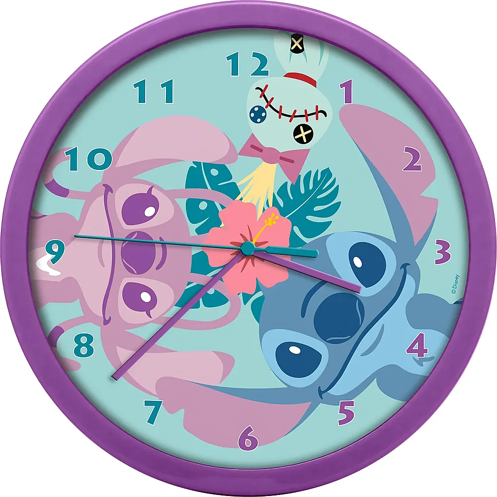 Kids Licensing Lilo & Stitch Stitch Wanduhr 25cm