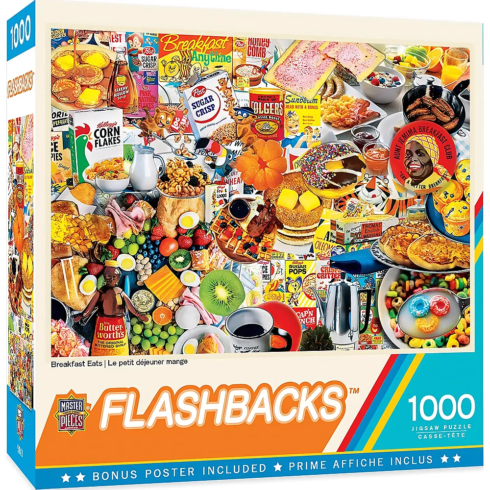 Master Pieces Puzzle Flashbacks Breakfast of Champions 1000Teile