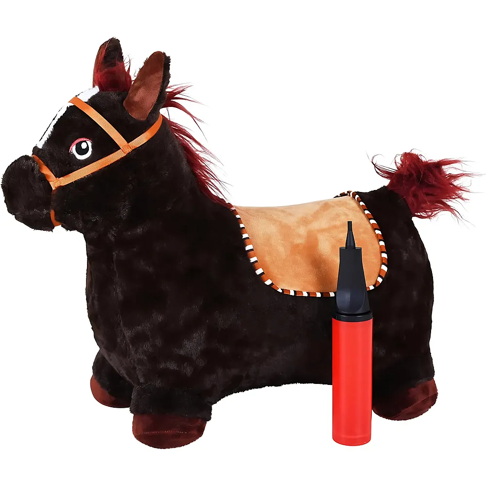 Knorrtoys H�pftier Pferd braun inkl. Luftpumpe