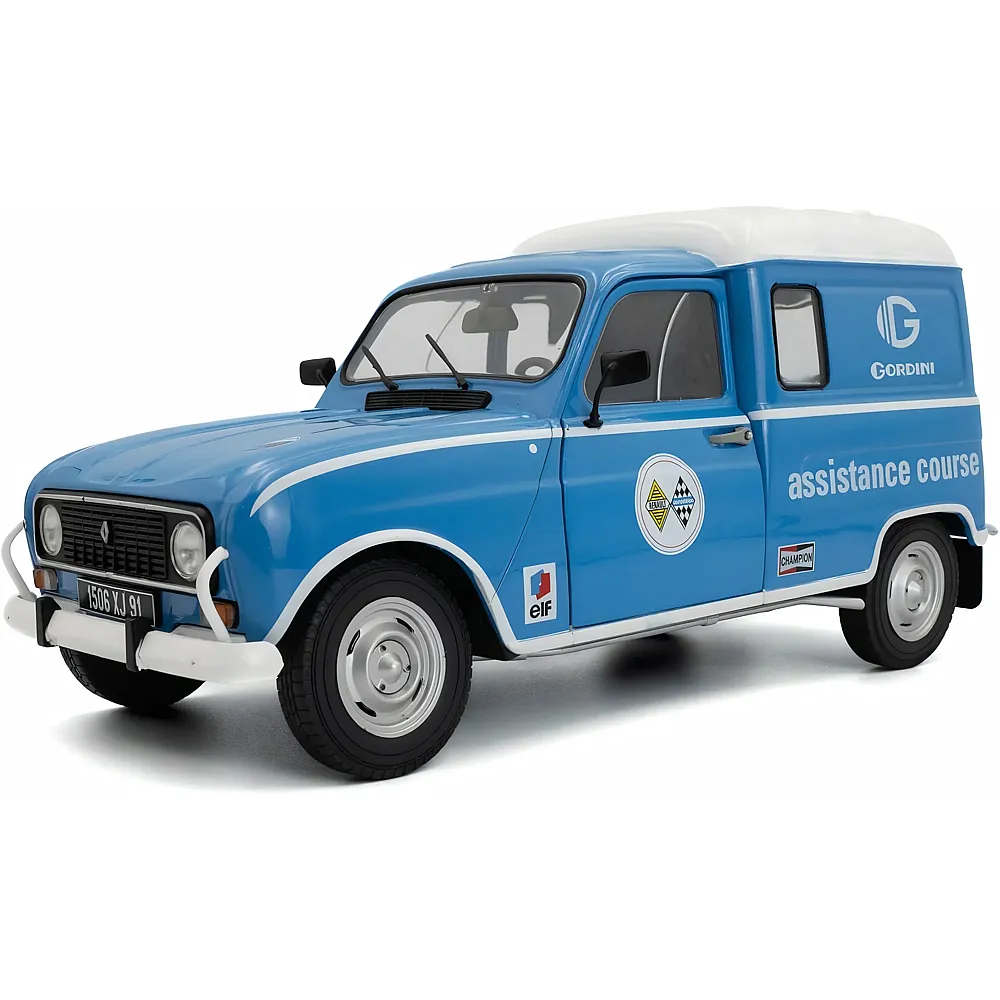 meinspielzeug - Solido 1:18 Renault 4LF4 Gordini Service 1976 Blau | Die-Cast 1:18