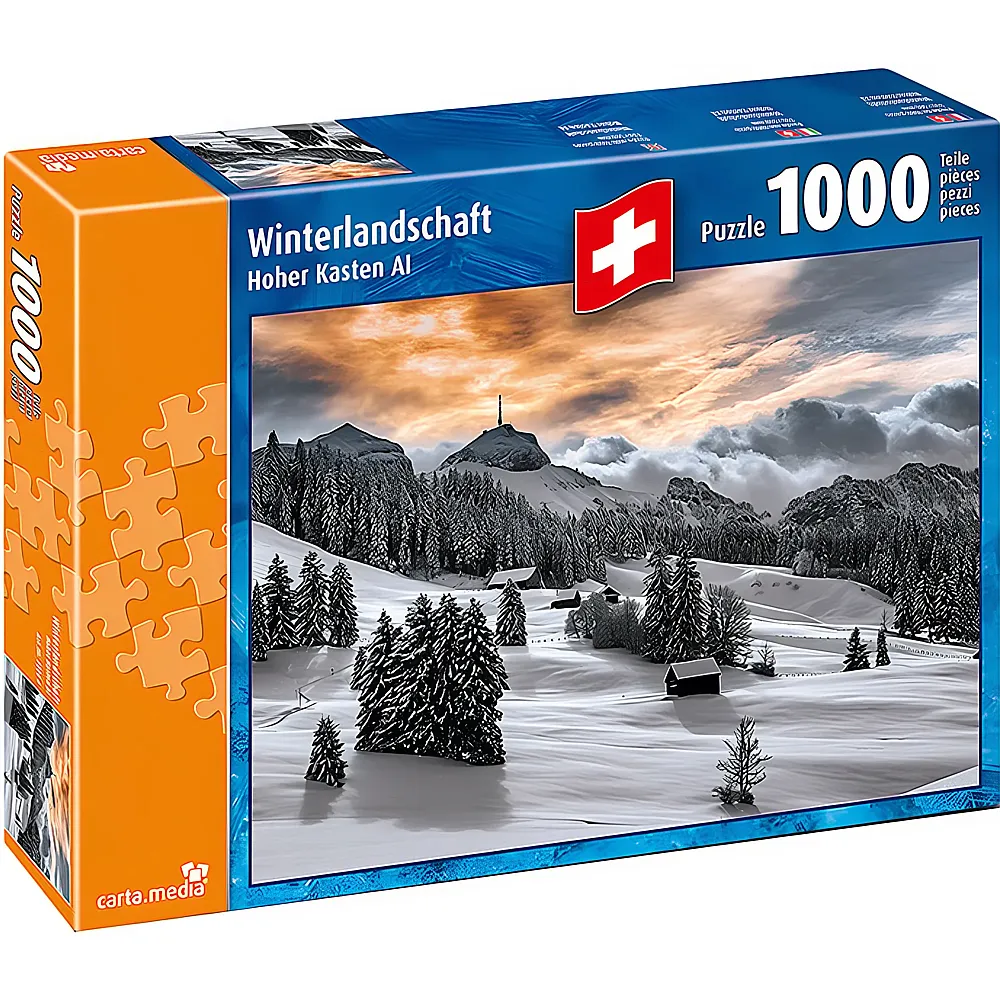 carta media Puzzle Winterlandschaft Hoher Kasten AI 1000Teile | Puzzle 1000 Teile