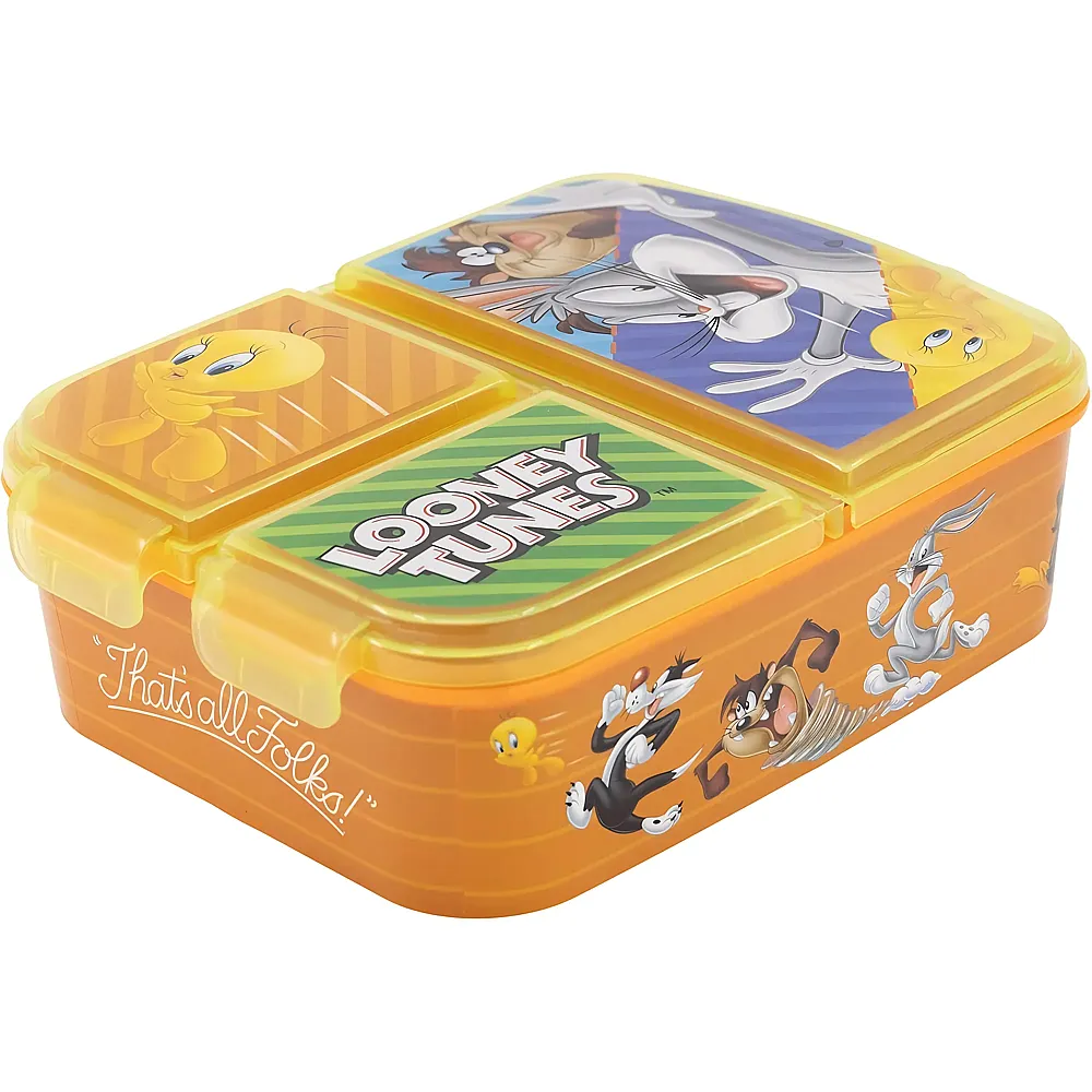 Stor Looney Tunes Brotbox mit 3 F�chern